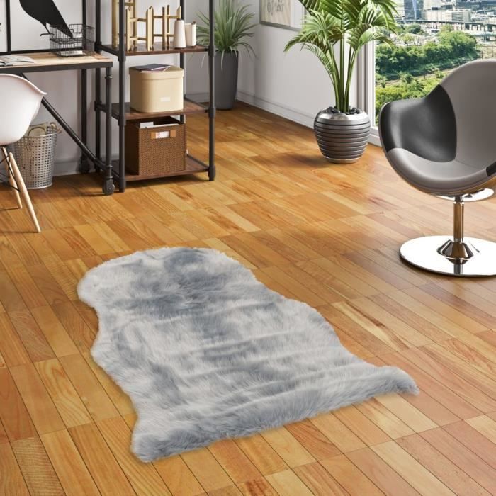 Plush - Tapis de luxe en fourrure synthétique super doux - Vert moucheté
