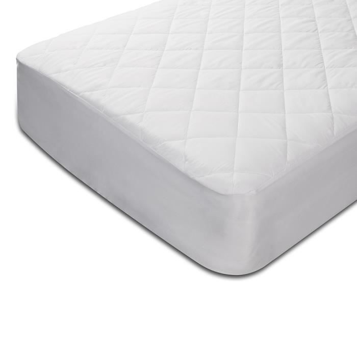 Lit 80 80x200 cm Pikolin home Prot/ège-matelas matelass/é hypoallerg/énique et anti-acariens respirant Toutes les mesures