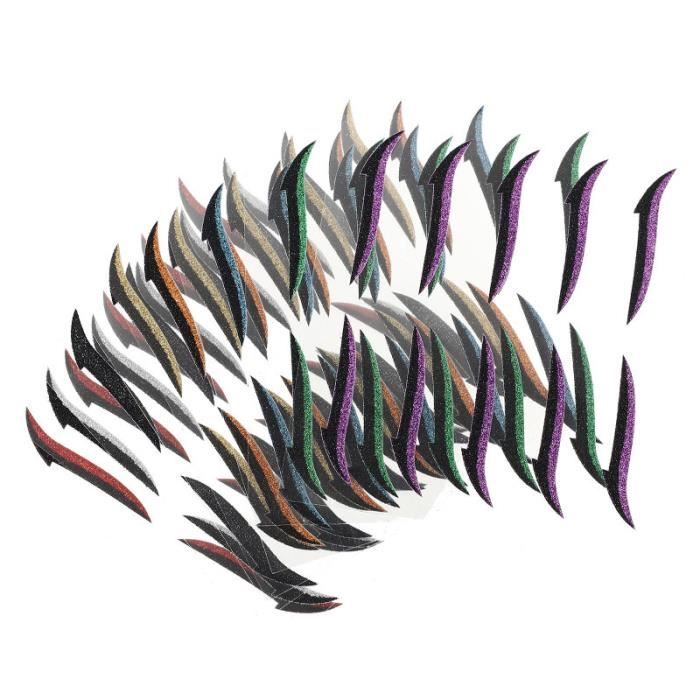 40 paires stickers eyeliner bien belles autocollants de maquillage de chic eyeliner crayon