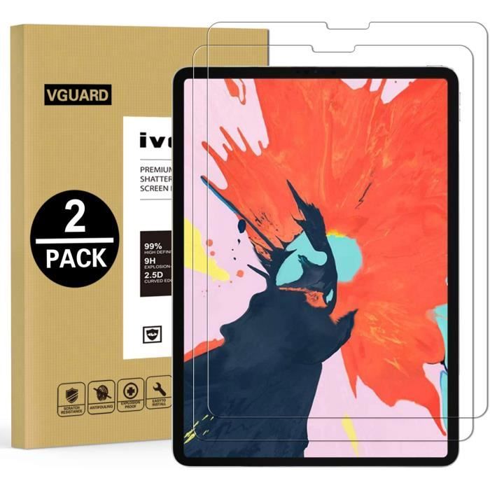 Protection d'écran pour tablette Phonillico Verre Trempé pour iPad 9 / iPad  8 / iPad 7 [Pack 2] Film Protection Ecran Resistant [Lot de 2] Vitre Anti  Rayure®