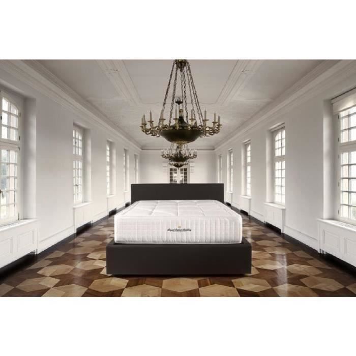 ROYAL PALACE BEDDING Ensemble matelas + 2 sommiers bois massif 180x200