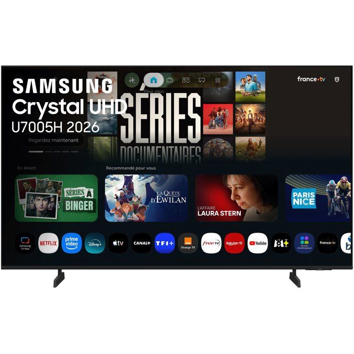 Samsung TU75U7005H TV LED 75 190 cm 4K UHD 3840x2160 HDR10+ Smart TV Gaming Hub 3xHDMI WiFi