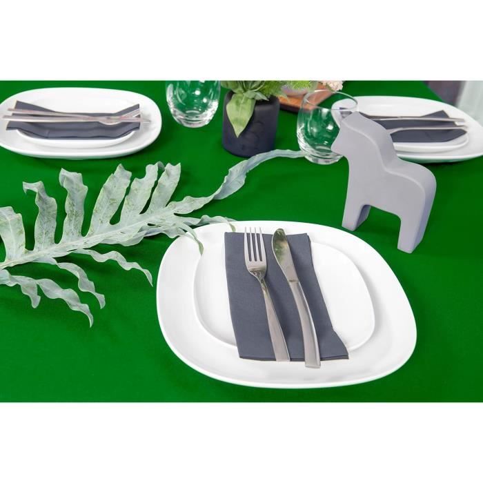 Nappe Chemin De Table Motifs Bleuets - 140 X 140 Cm En Polyester Facile D'entretien