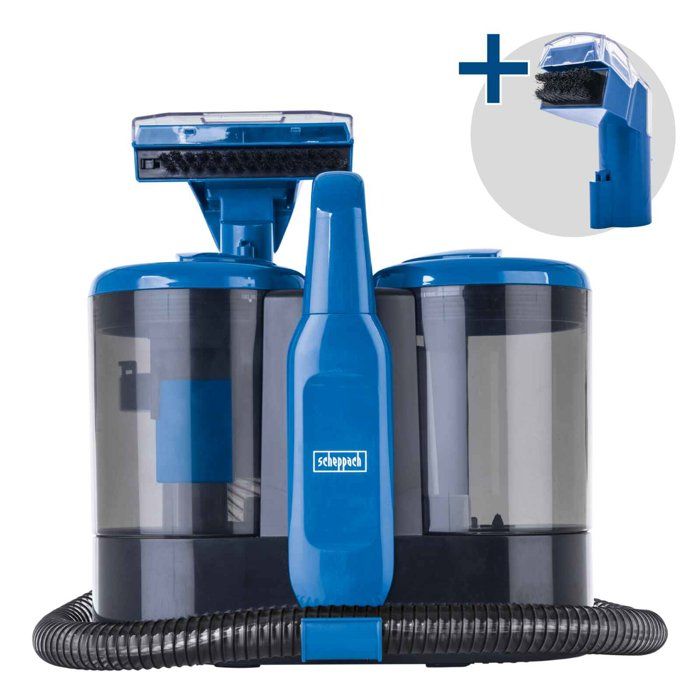 Nettoyeur détacheur / Shampouineuse SCHEPPACH - SWC600 - 600W - 15Kpa - Réservoir 1 5L - Tuyau 1 2m - Accessoires inclus