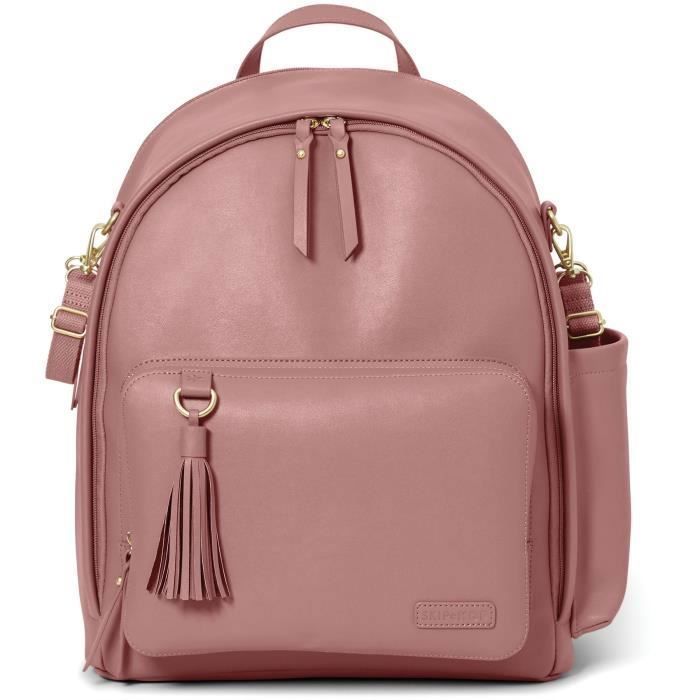 Skip Hop Greenwich Simply Chic Sac A Dos Sac A Langer Dusty Rose Achat Vente Sac A Langer 0879674029200 Cdiscount