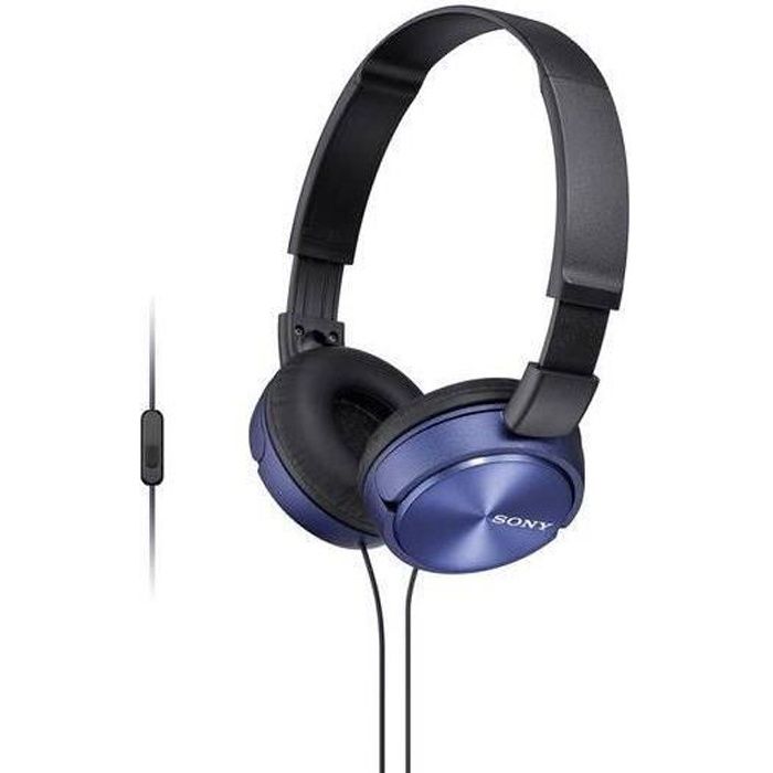 SONY - Casque arceau téléphonie bleu