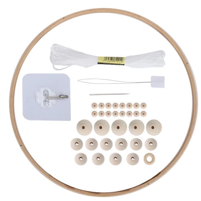 Toyhood – Lot De 12 Carillons à Vent En Bois à Peindre – Kits DIY Fusée – 36 Tubes, Rubans, Cordon, Pinceaux – Activité Créative Dès 6 Ans – Déco Jardin Ou Fête