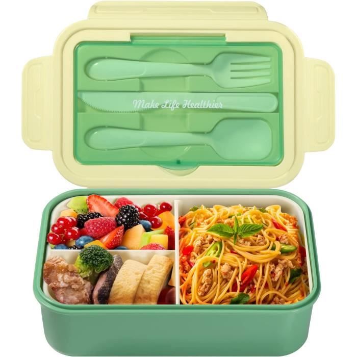 Boîte Bento Japonaise 1400ml - Plastique Alimentaire - Passe Au Micro-ondes Et Lave-vaisselle