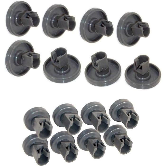 Lot De 8 Roulettes Pour Lave-Vaisselle - Panier Supérieur Bosch, Neff, Beko - Montage Facile Sans Outils