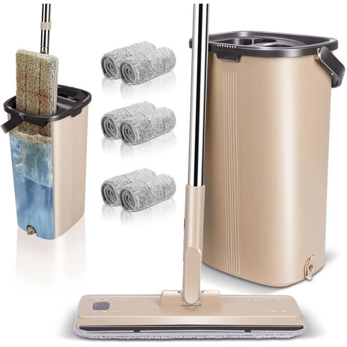 OZD Kit Balai Serpillère & Seau Essoreur, Serpillière Seau Essoreur