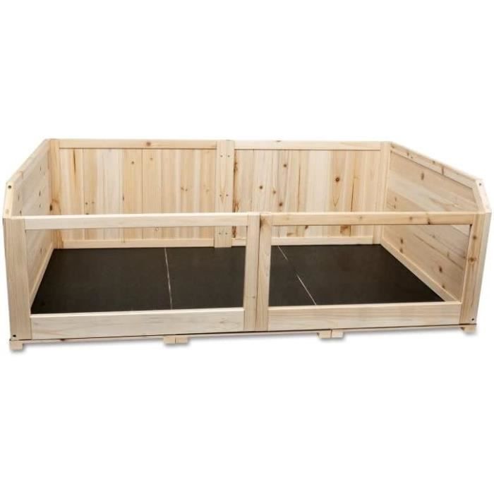 Rampe Animaux DASIAUTOEM Maison En Bois Pour Cochon D'Inde Avec Rampe, Jouet Accessoires Cochon D'inde