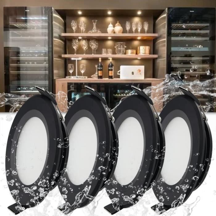 Spot Led Encastrable Ip65 Étanche, Blanc Chaud 3000K Spots De Plafond