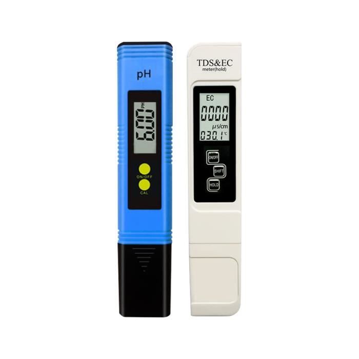 PH mètre aquarium + testeur TDS de précision de lecture, ensemble pH