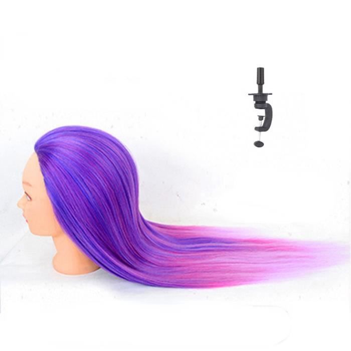Tête à Coiffer Professionnelle Neverland - 28" (71 Cm) - 80% De Cheveux Naturels - Couleur Brun - Neuf