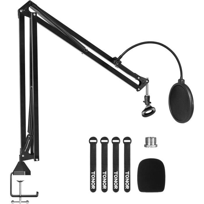 YOUSHARES Suspension Antichoc + Filtre Anti-Pop Pour Audio-Technica ATR2500x – Réduit Vibrations Et Bruits