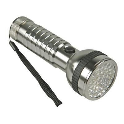 Lampe torche - Aluminium - 41 LEDs - Éclairage puissant - Faible consommation - Non rechargeable Lampe torche - Aluminium - 41 LEDs - Éclairage puissant - Faible consommation - Non rechargeable