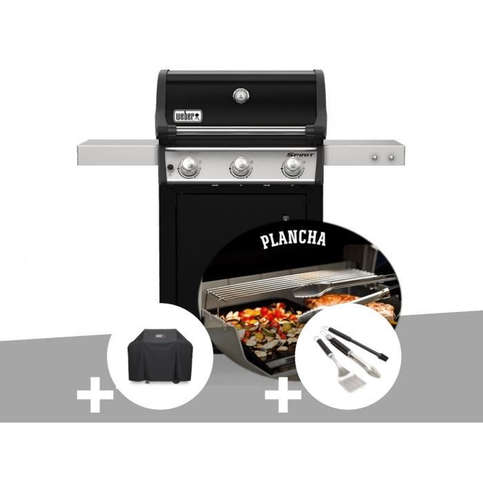 Barbecue - WEBER - Spirit E-315 - Gaz - Mix gril et plancha