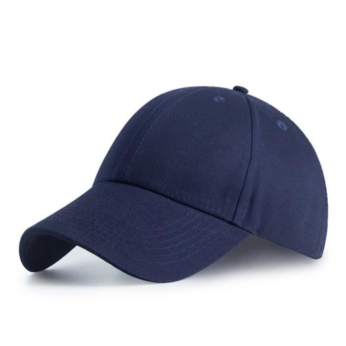 Comparer les prix de Casquette de Baseball réglable Golf Hat Motorcycle Trucker Cap Strapback Cap pour Homme Femme-bleu