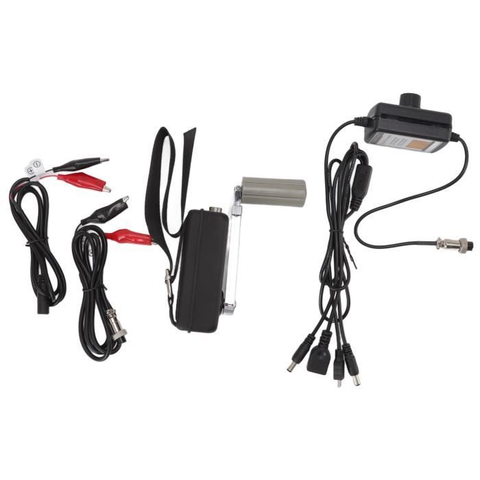 Générateur Manuel à Manivelle Haute Puissance 20W - Dynamoteur USB Urgence Camping Plein Air