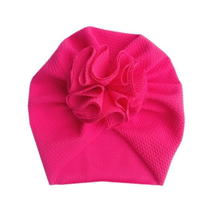 Ensemble Photo Bébé Fille Nouveau-né - Chapeau Fleur Rose/violet - Crochet Coton - Neuf