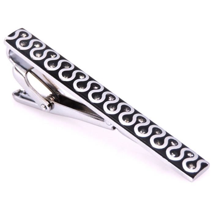 Pince à Cravate Homme En Bois - 5 Cm - Acier Inoxydable - Style Classique & élégant - 10