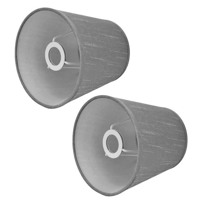 Lot De 2 Abat-Jour En Tissu Européen E14 - Pour Lampe De Table, Lustre Et Lampadaire