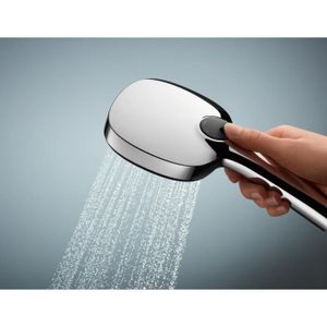 Douchette Main GROHE QuickFix Vitalio Comfort - Chromée, 3 Jets - Flexible Et Support Mural Inclus