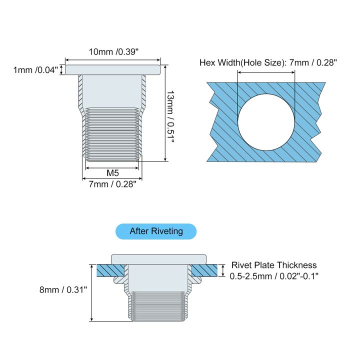 SOURCING MAP 5mm à 7mm Alésage Coupleur Arbre Moteur Rigide Couplage