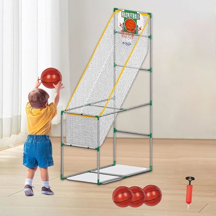 Jeu De Basket Double Doigts Portable – 26,5 X 22 X 21,5 Cm – éducatif – Pour Enfants
