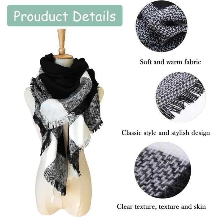 Écharpe tube douce et chaude, idéal pour l'hiver!55 cm (Neuf (Voir