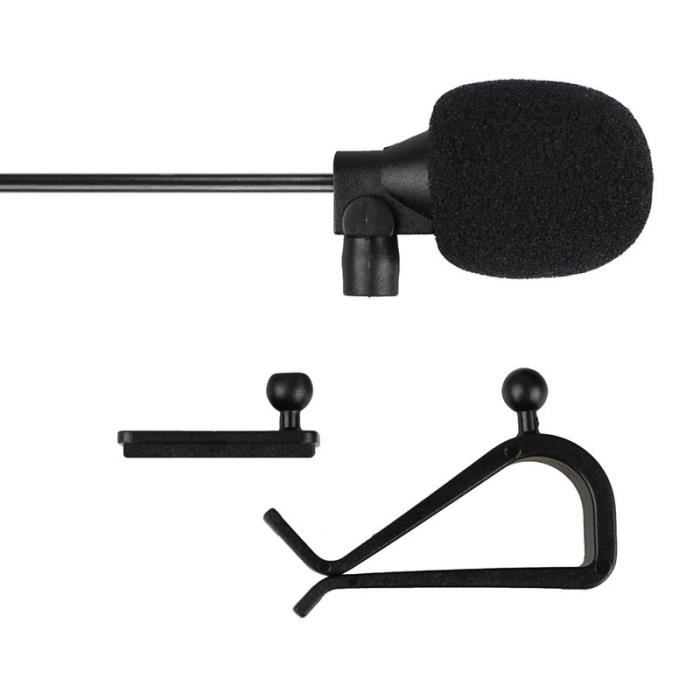 Augustcoco Microphone portable 3,5 mm, microphone externe professionnel pour  autoradio DVD : : High-Tech