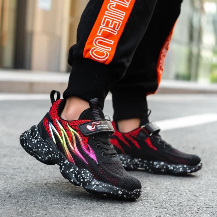 Mode Enfants Chaussures de Sport Gar ons Courir Baskets En Mesh