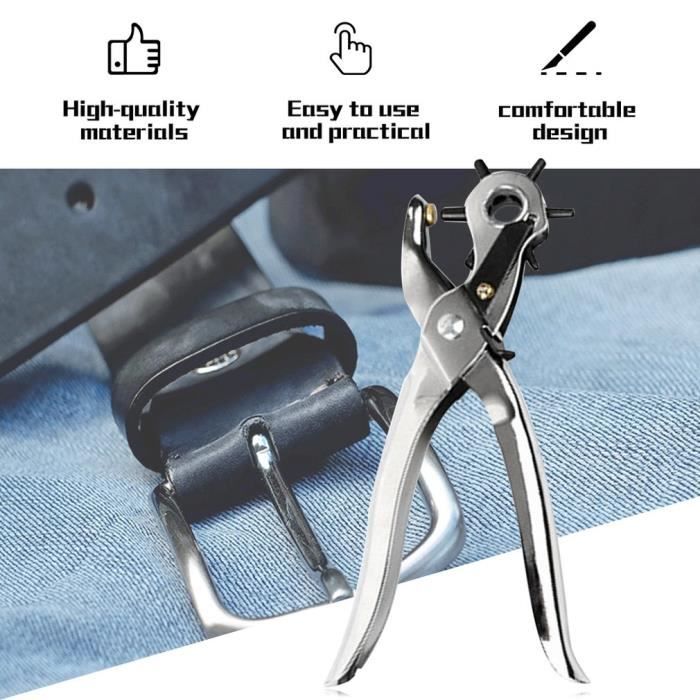 jovati ceintures automatiques vis muette perforatrice rotative ceinture en  acier trou artisanat outils en cuir 