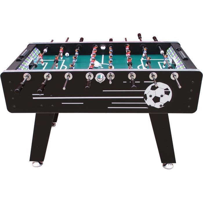 GOPLUS Baby-Foot Enfant & Adulte – Table De Foot 122 X 61 X 79 Cm Avec 22 Joueurs, 2 Balles Liège, Compteurs Score, Poignées Confort – Idéal Famille & Amis