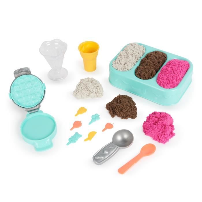 Kinetic sand - sable magique - coffret delices glaces parfume 454g - sable  cinétique et coloré a modeler - 6059742 - jouet 3 ans - La Poste