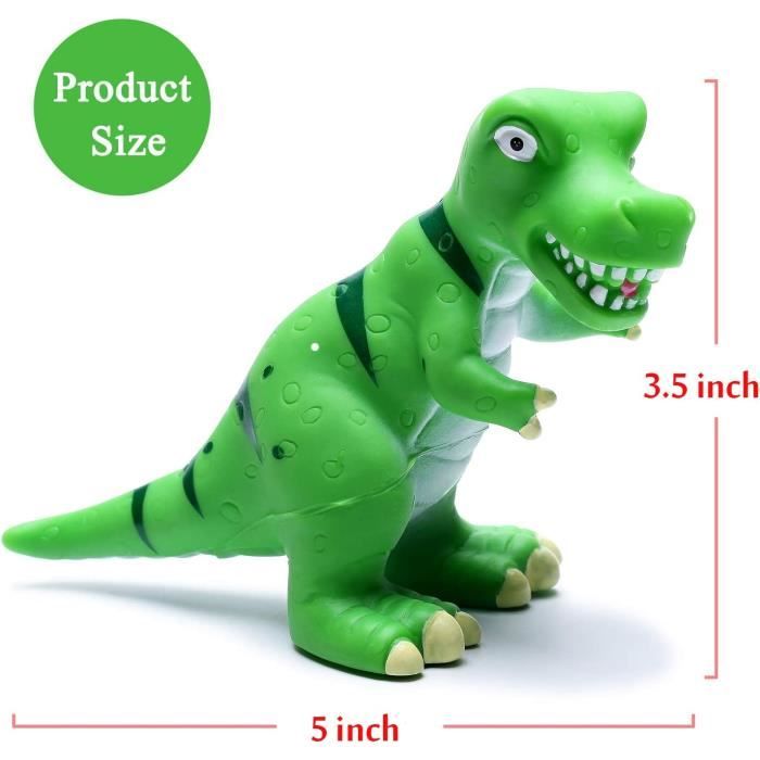 Dinosaur Bath Toys pour Tout-Petits 6 Packs Allument des Jouets de Bain Flottants Ensemble Baignoire Douche Piscine Jouet de Bain pour les Tout-Petits Enfants en Bas Âge Garçons Filles