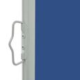 3082MEUB® Haute qualité Paravent extérieur rétractable Auvent Latéral Rétractable,Store Banne Brise Vue Balcon,80x300 cm Bleu-2