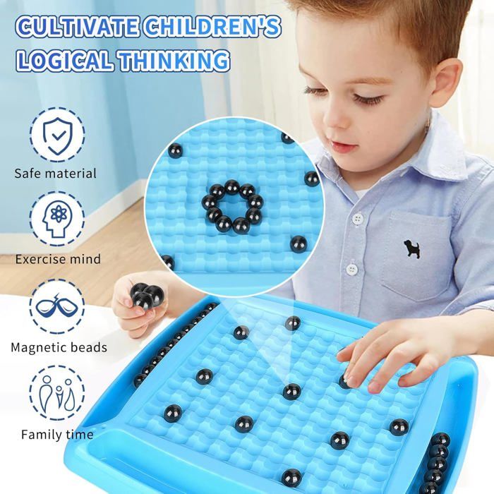 Jeu D'échecs Magnétique De Voyage – Plateau Tournant – Stratégie éducative – Cadeau Noël (A)