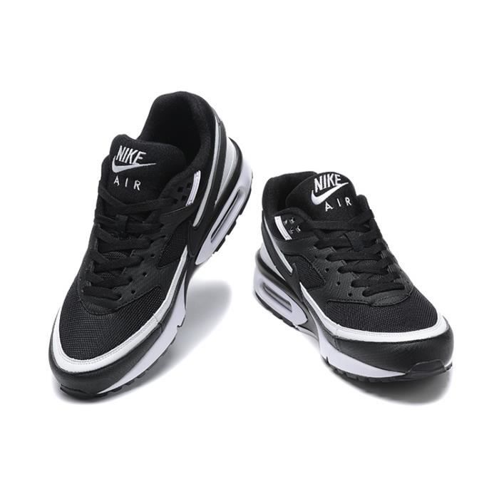 Baskets Nike Air Max BW AUTREMENT Homme et Femme Noir blanc Synthetique Lacets Noir blanc Cdiscount Chaussures