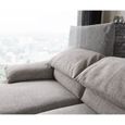 Canapé-d'angle Selenya structure gris pierre 305x170 fonction relaxation chaise longue à gauche de la marque ES-3