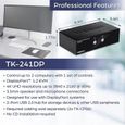 TRENDnet TK-241DP Commutateur KVM DisplayPort 2 Ports, DisplayPort 1.2 KVM, connecte et controle Deux Ordinateurs, Prend en C-3