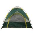 Zerone Tente 3 personnes Tente de camping pour 2 à 4 personnes Tente automatique étanche avec toile d'ombrage pour les voyages en-3
