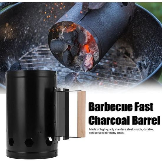 Baril de Charbon de Bois Rapide pour Barbecue, Four à Charbon