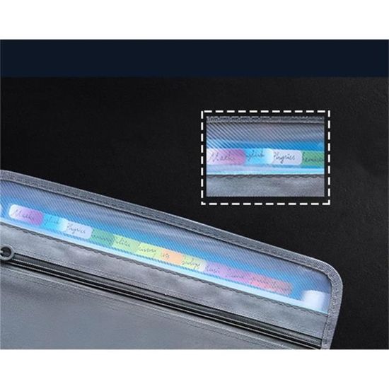 Porte-documents A4 Avec Plusieurs Compartiments, Ignifuge