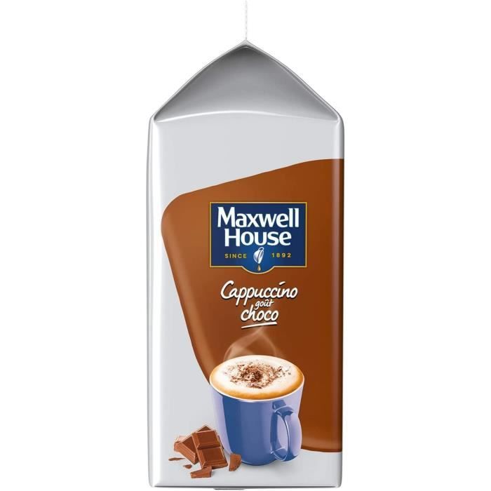TASSIMO Café dosettes Maxwell House Latte Macchiato Caramel - Lot de 5 x 8  boissons - Cdiscount Au quotidien