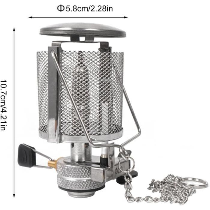 Mini Lanterne De Camping Portable à Suspension - Lampe à Gaz En Verre Pour Tente - BVDC - Neuf En Emballage