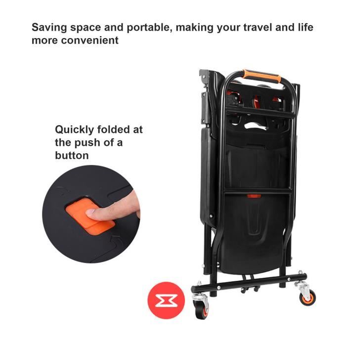 Diable Pliant MagiDeal - Chariot à Bagages Réglable, Charge 20 Kg - Dimensions 86x36x31 Cm Plié