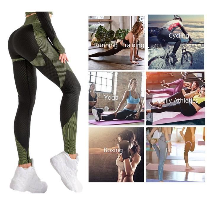 TNNZEET Legging taille haute pour femme - Legging élastique doux pour le sport et la gym, rouge, S-M TNNZEET Legging taille haute pour femme - Legging élastique doux pour le sport et la gym, rouge, S-M