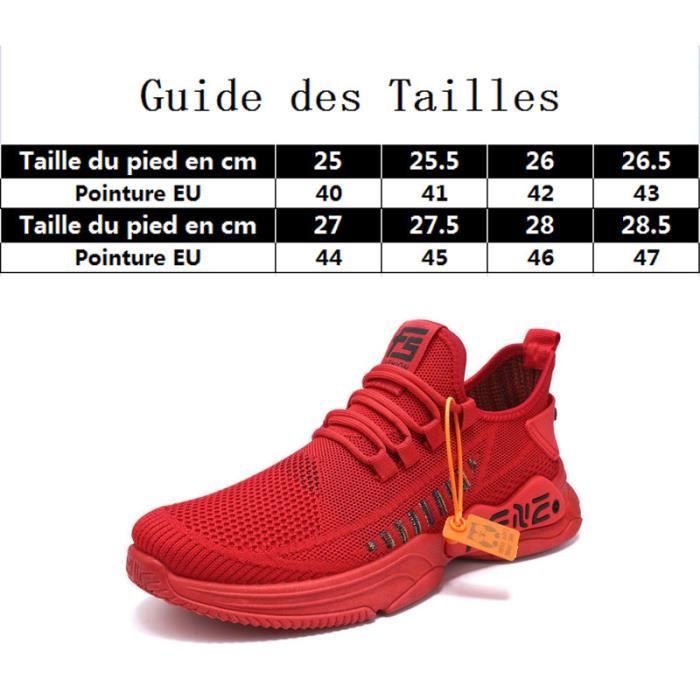 Baskets Athlétiques Femme Rouge - Taille US 8 (Pointure 39 Environ) - Multicolore - Neuf Sans Emballage