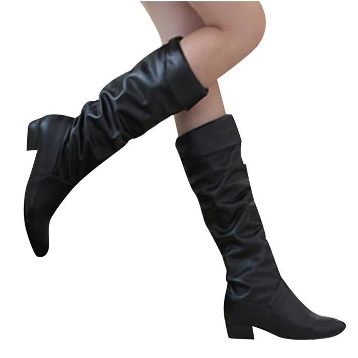 Bottes hautes brunes best sale